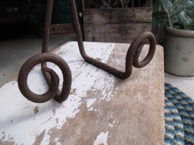 Antique Forged Iron Cookbook Book Stand Picture Holder Plate Holder 
