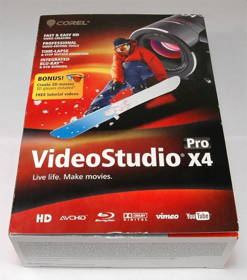 COREL VIDEOSTUDIO X4 PRO With 3D Glasses (Used)  