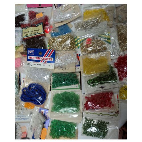 Lot of 100 Bags Packs Beads Craft Jewelry Westrim Acrylic Wood 