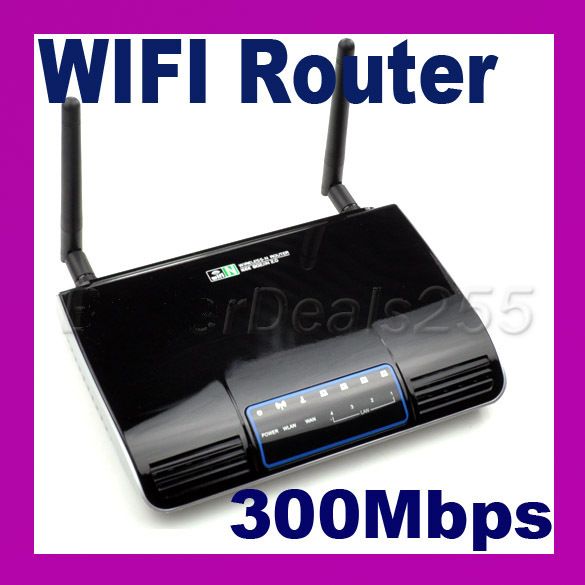 300Mbps Wifi Wireless N Broadband Network Router 4 Ports US Plug 802 