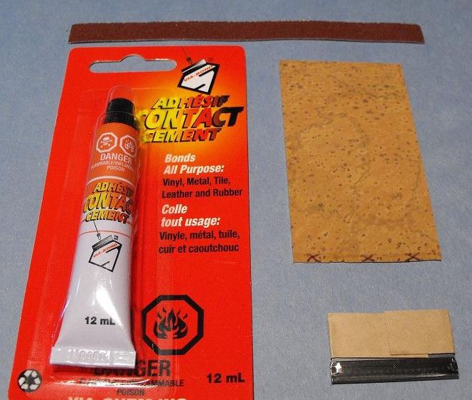 NATURAL Saxophone Neck Cork KIT with adhesive & extras  