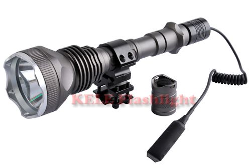 SMALL SUN CREE XM L T6 4Mode LED Tactical Flashlight + Mount Pressure 