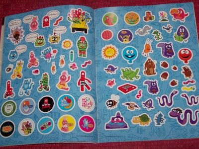 YO GABBA GABBA COLOR/STICKER BOOK OVER 250 STICKERS~WOW  